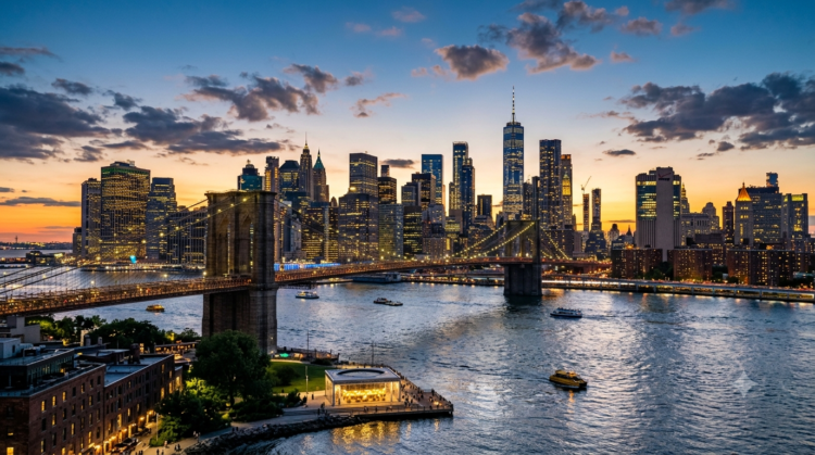 Fastuoso atardecer de New York